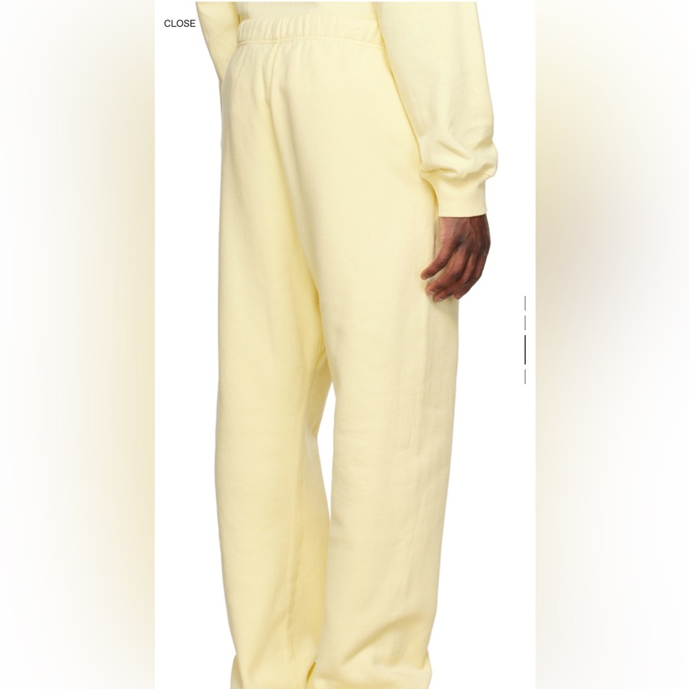 Yellow essential sweatpants